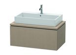 Duravit L-Cube Waschtisch-Unterschrank LC581307575 92 x 54,7 cm, leinen, für Konsole, 1Auszug