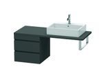 Duravit DuraStyle Waschtisch-Unterschrank DS533704949 50 x 54,8 cm, graphit matt, für Konsole, 2 Schubkästen
