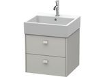 Duravit Brioso Waschtischunterbau BR415200707 484x459mm, Betongrau Matt, 2 Auszüge