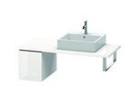 Duravit L-Cube Unterschrank LC583002222 32 x 54,7 cm, weiß hochglanz, für Konsole, 1 Auszug