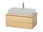 Duravit L-Cube Waschtisch-Unterschrank LC581807171 92 x 54,7 cm, mediterane eiche, für Konsole, 2 Schubkästen