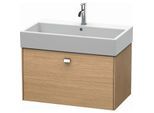 Duravit Brioso Waschtischunterbau BR405501052 784x459mm Europäische Eiche, 1 Auszug, Griff Chrom