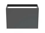 Ideal Standard Conca Waschtisch-Unterschrank T3994Y2 ohne Waschtisch-Platte, 1 Auszug, 80 x 37 x 54 cm, Anthrazit matt lackiert