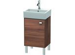 Duravit Brioso Waschtischunterbau BR4430L1079 434x339mm, Nussbaum Natur/Chrom, Tür links