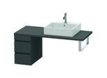 Duravit DuraStyle Waschtisch-Unterschrank DS533504949 30 x 54,8 cm, graphit matt, für Konsole, 2 Schubkästen