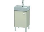 Duravit Brioso Waschtischunterbau BR4430L1091 434x339mm, Taupe, Tür links, Griff Chrom