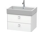 Duravit Brioso Waschtischunterbau BR415401018 684x459mm, Weiß Matt, 2 Auszüge, Griff Chrom