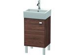 Duravit Brioso Waschtischunterbau BR4430L1021 434x339mm, Nussbaum Dunkel/Chrom, Tür links