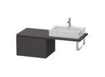 Duravit L-Cube Unterschrank LC583308080 62 x 54,7 cm, graphit supermatt, für Konsole, 1 Auszug
