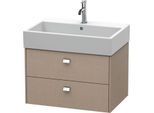 Duravit Brioso Waschtischunterbau BR415401075 684x459mm, Leinen, 2 Auszüge, Griff Chrom