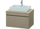 Duravit DuraStyle Waschtisch-Unterschrank DS531207575 80 x 54,8 cm, leinen, für Konsole, 1 Auszug