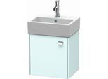 Duravit Brioso Waschtischunterbau BR4050L1009 434x339mm, Lichtblau Matt/Chrom, Tür links