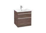 Villeroy und Boch Venticello Waschtisch-Unterschrank A92302VH 55,3 x 59 x 50,2 cm, Griff White, arizona oak
