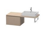 Duravit L-Cube Unterschrank LC583307575 62 x 54,7 cm, leinen, für Konsole, 1 Auszug