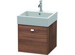 Duravit Brioso Waschtischunterbau BR405201079 484x459mm, Nussbaum Natur/Chrom, 1 Auszug