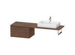 Duravit L-Cube Unterschrank LC585402121 72 x 54,7 cm, nussbaum dunkel, für Konsole, 1 Auszug