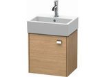 Duravit Brioso Waschtischunterbau BR4050L1022 434x339mm, Europ. Eiche, Tür links, Griff Chrom