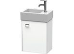 Duravit Brioso Waschtischunterschrank BR4049R1018 364x239mm, Weiß Matt, Tür rechts, Griff Chrom