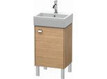 Duravit Brioso Waschtischunterbau BR4430R1052 434x339mm, Europ. Eiche, Tür rechts, Griff Chrom