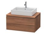 Duravit L-Cube Waschtisch-Unterschrank LC581707979 82 x 54,7 cm, nussbaum natur, für Konsole, 2 Schubkästen