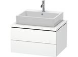 Duravit L-Cube Waschtisch-Unterschrank LC581601818 72 x 54,7 cm, weiß matt, für Konsole, 2 Schubkästen