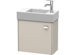 Duravit Brioso Waschtischunterbau BR4051L1091 484x239mm, Taupe, Tür links, Griff Chrom