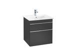 Villeroy & Boch Venticello Unterschrank A92301PD 553x590x502 mm, Griff chrom, Black matt Lacquer