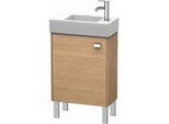 Duravit Brioso Waschtischunterbau BR4431L1052 434x239mm, Europ. Eiche, Tür links, Griff Chrom