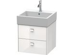 Duravit Brioso Waschtischunterschrank BR415201022 484x459mm, Weiß Hochglanz, 2 Auszüge, Griff Chrom