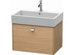 Duravit Brioso Waschtischunterbau BR405401052 684x459mm Europäische Eiche, 1 Auszug, Griff Chrom