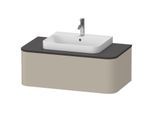 Duravit Happy D.2 Waschtisch-Unterschrank HP494106060 35,4 x 100 x 55 cm, 1 Auszug, Konsole, für Aufsatzbecken, taupe seidenmatt