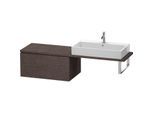 Duravit L-Cube Unterschrank LC583407272 82 x 54,7 cm, eiche dunkel gebürstet, für Konsole, 1 Auszug