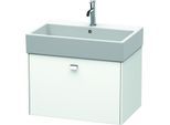 Duravit Brioso Waschtischunterschrank BR405401018 684x459mm, Weiß Matt, 1 Auszug, Griff Chrom