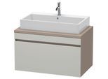 Duravit DuraStyle Waschtisch-Unterschrank DS531300743 90 x 54,8 cm, betongrau/basalt matt, für Konsole, 1 Auszug