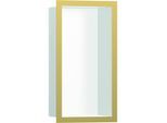 hansgrohe XtraStoris Wandnische 56096990 30x15x10cm, mit Designrahmen, mattweiß, polished gold optic