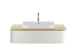 Duravit Happy D.2 Waschtisch-Unterschrank HP493103939 35,4 x 100 x 55 cm, 1 Auszug, Konsole, für Möbelwaschtisch, nordic weiß seidenmatt