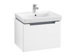 Villeroy & Boch Subway 2.0 Waschtisch-Unterschrank A68710MS 58,7x42x45,4cm, 1 Auszug, Griff chrom, weiß matt