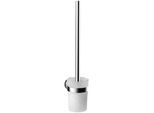Emco Round Toilettenbürstengarnitur 431500101 chrom, Behälter Kristallglas satiniert