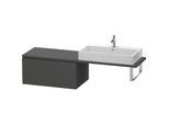 Duravit L-Cube Unterschrank LC583404949 82 x 54,7 cm, graphit matt, für Konsole, 1 Auszug