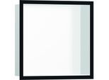 hansgrohe XtraStoris Wandnische 56099670 30x30x10cm, mit Designrahmen, mattweiß, mattschwarz
