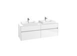 Villeroy & Boch Collaro Waschtischunterschrank C02400DH 160x54,8x50cm, für 2 Waschtische, Glossy White