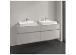 Villeroy & Boch Collaro Waschtischunterschrank C02400VK 160x54,8x50cm, für 2 Waschtische, Soft Grey