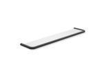 Hewi Serie 480 Ablage 480.03.00060DC mit Glasplatte, pulverbeschichtet, schwarz matt