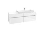 Villeroy & Boch Collaro Waschtischunterschrank C03000DH 160x54,8x50cm, Waschtisch rechts, Glossy White