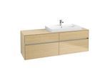 Villeroy & Boch Collaro Waschtischunterschrank C02700VJ 160x54,8x50cm, Waschtisch rechts, Nordic Oak