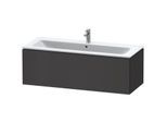 Duravit L-Cube Waschtisch-Unterschrank LC614308080 122 x 48,1 cm, graphit supermatt, 1 Auszug, wandhängend
