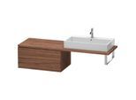 Duravit L-Cube Unterschrank LC583902121 82 x 54,7 cm, nussbaum dunkel, für Konsole, 2 Schubkästen