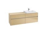 Villeroy & Boch Collaro Waschtischunterschrank C02300VJ 160x54,8x50cm, Waschtisch rechts, Nordic Oak
