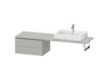 Duravit L-Cube Unterschrank LC585900707 72 x 54,7 cm, betongrau matt, für Konsole, 2 Schubkästen