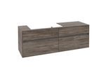 Villeroy und Boch Collaro Waschtischunterschrank C02600RK 160x54,8x50cm, Waschtisch links, Stone Oak